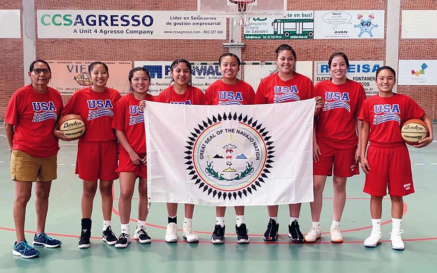 Diné girls turn heads on basketball trip to Spain