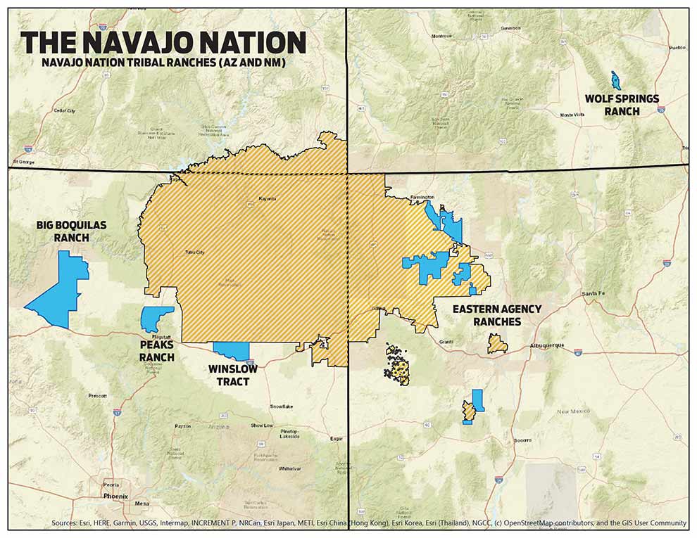 Navajo Nation Area Map