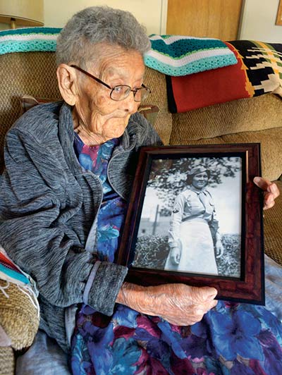 Walking the canyon ‘like a mountain goat’:  Matriarch, WWII veteran, remembers days herding sheep