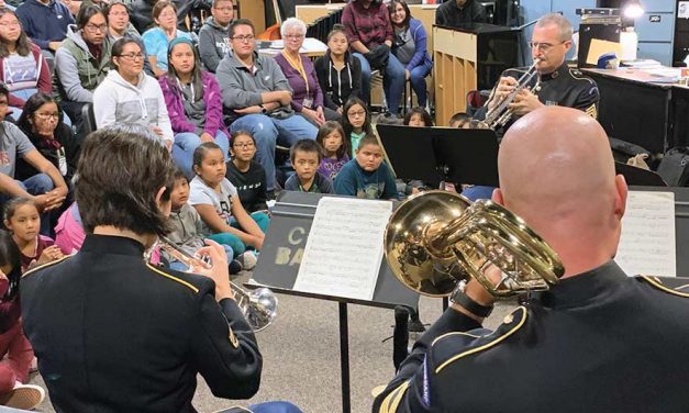 Army band, Chinle High musicians partner to celebrate Grand Canyon centennial