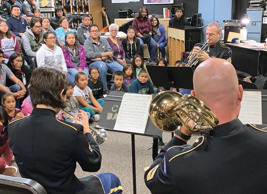 Army band, Chinle High musicians partner to celebrate Grand Canyon centennial