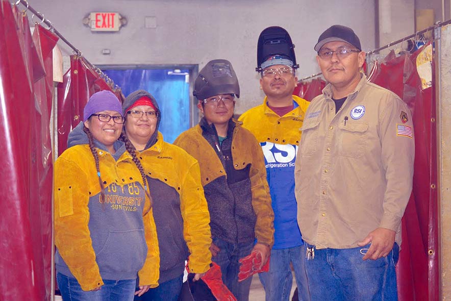 A Navajo flare: Diné teach, learn welding at RSI