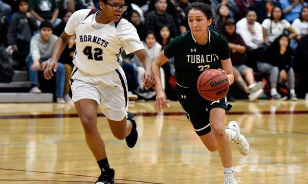 ‘The thing about my little guards is they can jump’:  Lady Warriors end Ganado’s 20-game streak