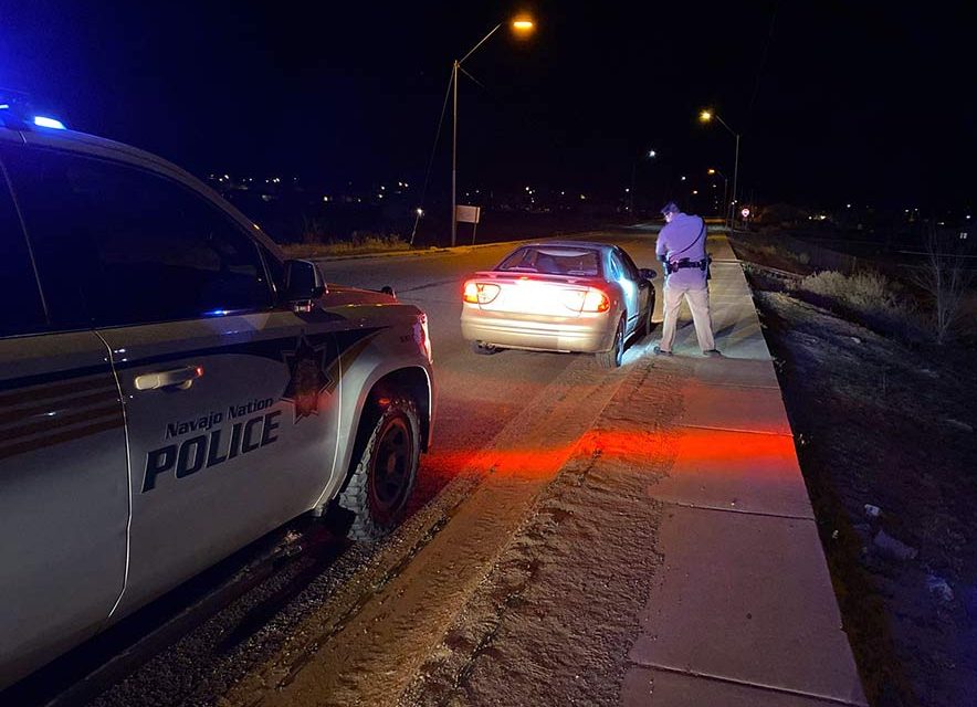 Navajo Police enforce curfew in Tuba City