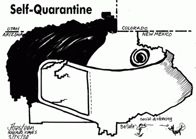 Self-quarantine. Remove the rez from the map.
