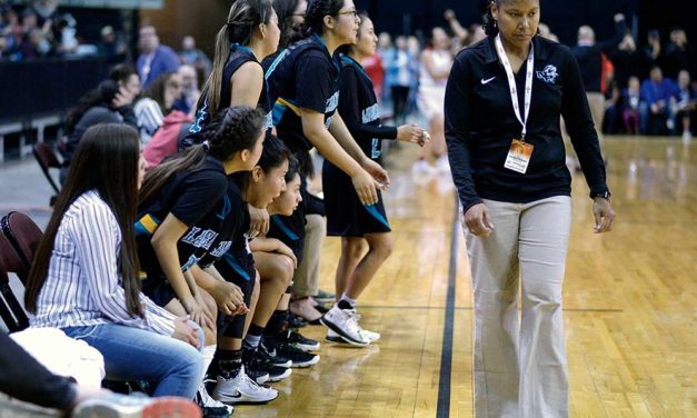 Female Diné coaches take stage at state final