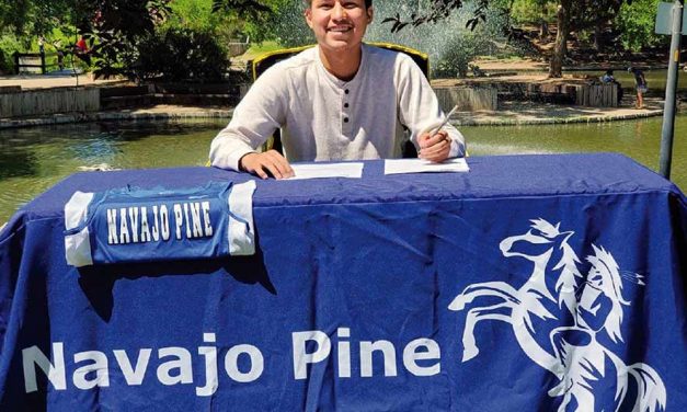 Navajo Pine harrier uses running as his way out