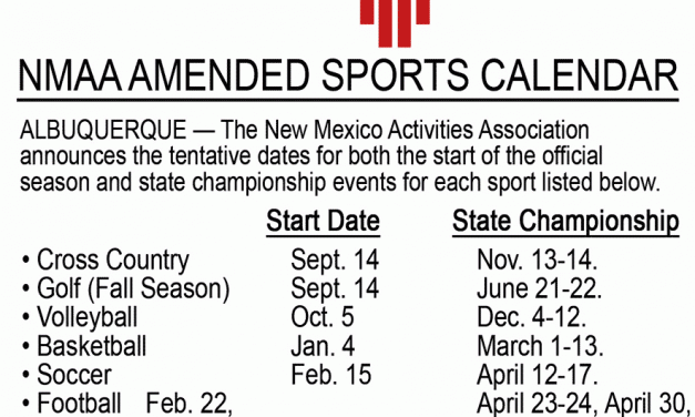 ‘New territory for everyone’:     NMAA releases sports calendar in face of pandemic