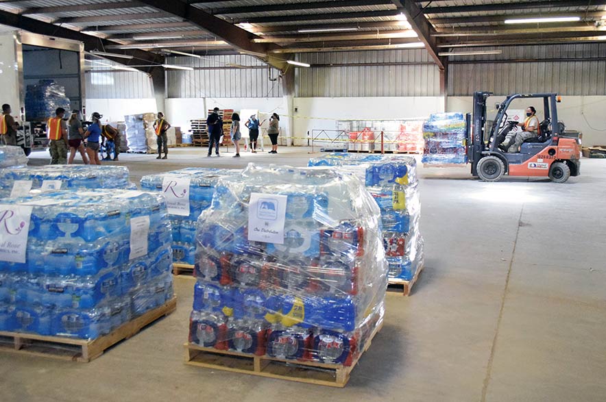 Co-workers respond to Diné with 245 cases of water