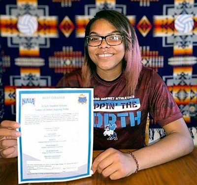 Ganado grad signs with Rust College