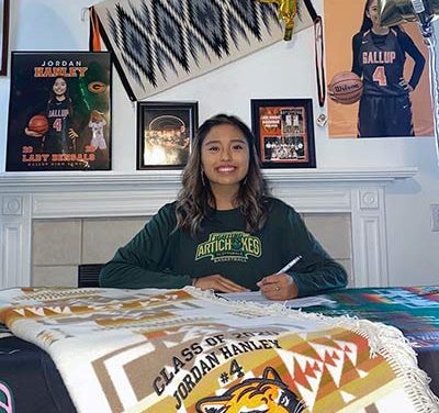 Gallup star picks familiar college to play ball