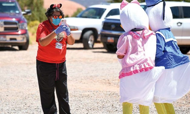 In Utah, a travelling troupe of Disney characters reassures children