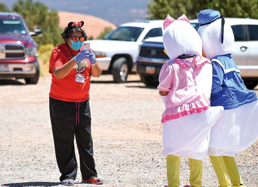 In Utah, a travelling troupe of Disney characters reassures children