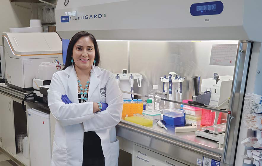 On the front line:  Diné scientist working toward cure for COVID-19