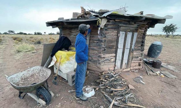 Fending for himself: As winter closes in, isolated elder chops wood, survives