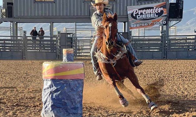 Leupp barrel racer powers to top 4 finish