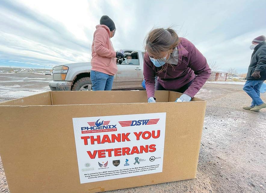 Nonprofits help distribute food boxes to Navajo vets