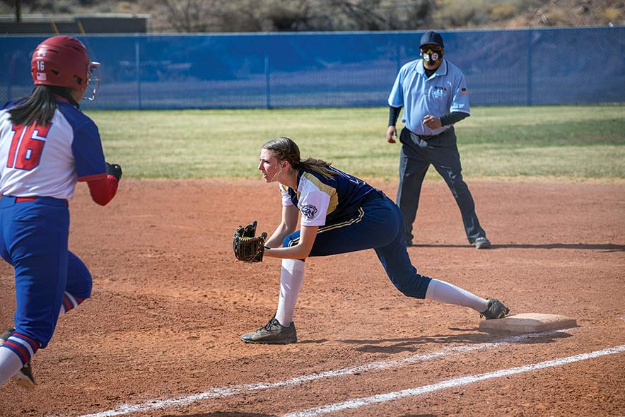 Battle of the birds:  Roadrunners no match for Eagles in softball