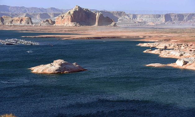 Lake Powell near historic lows