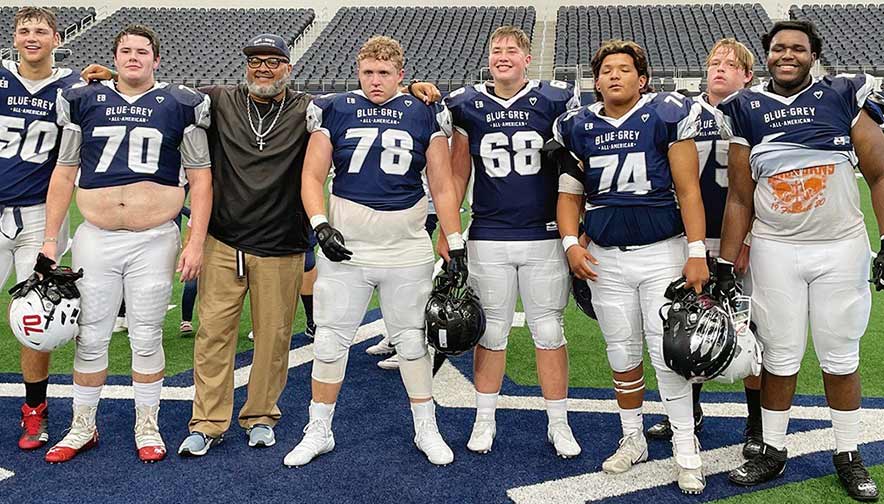 ‘Not to be messed with’: Shiprock tackle plays in Cowboys’ stadium