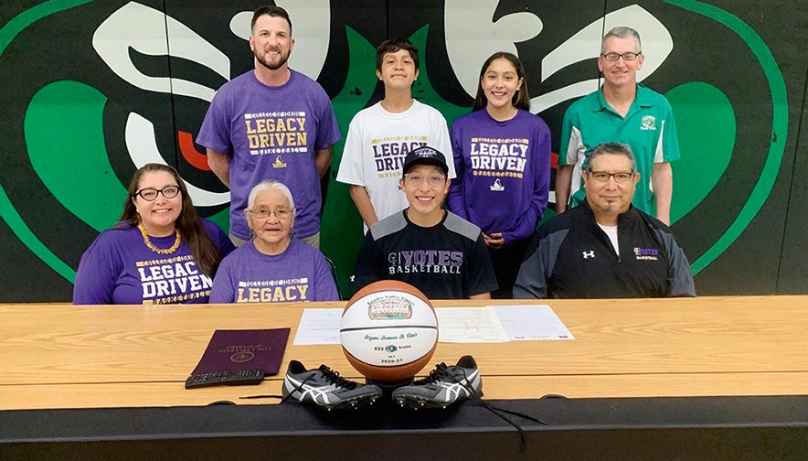‘People didn’t expect much from me’: Diné in Wyoming signs on for 2 college sports