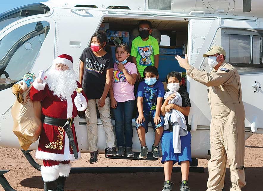 ‘Christmas in June’: Veterans group flies Santa Claus to Chinle