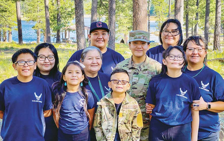 In the Air Force now: Service woman honors dad, inspires family