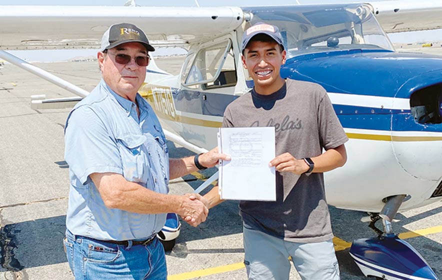 Area Briefs: Montoya certified as licensed pilot