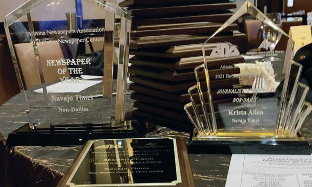 Navajo Times wins Newspaper of the year award; staff earn 33 better newspaper awards