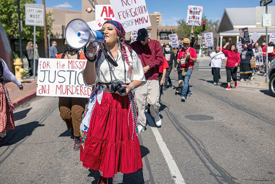 ‘We want answers, we want justice’: Marchers gather for Indigenous missing, murdered rally