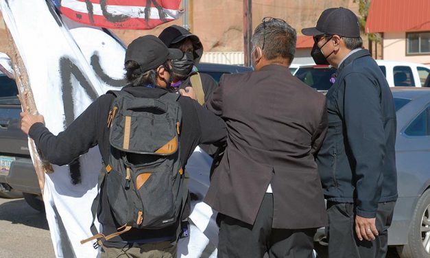 Nez, protestor involved in alleged ‘scuffle’