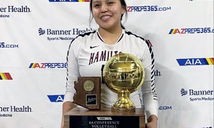 Assists leader: Diné athlete excelling in 6A volleyball, helps Hamilton to state title