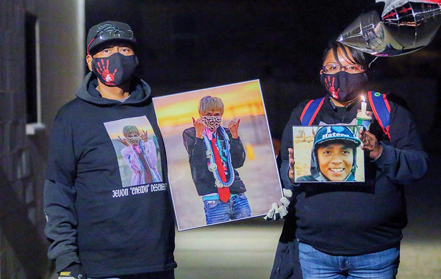 In memory: Candlelight vigil held for 21-year-old Shiprock man