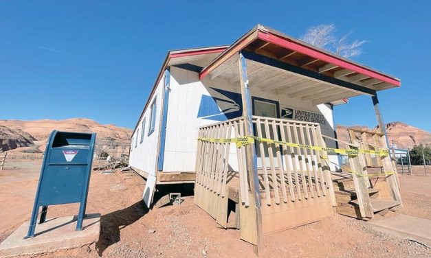Unsafe building, unsafe property:  Mid-December storm damages Monument Valley PO