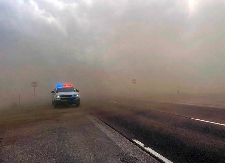 U.S. 491, Navajo Route 9 closed due to no visibility and multiple vehicle accident