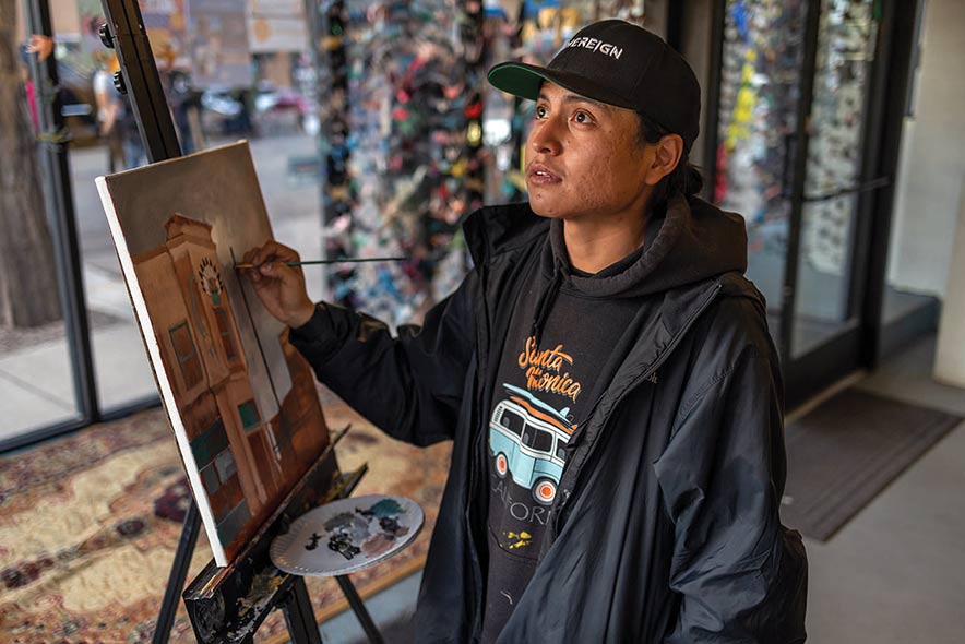 Diné artist focuses on Native homelessness