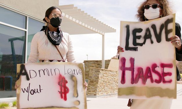 Protesters demand NTUA boss be placed on leave without pay