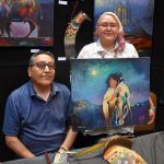 Diné painter Hadiibah John blends Navajo culture with anime style