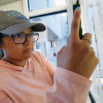 Young Diné voter educates herself before voting