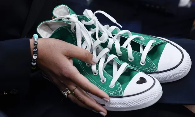 Poem: Green tennis shoes