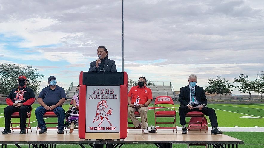 Hozho football: Monument Valley dedicates renovated football stadium