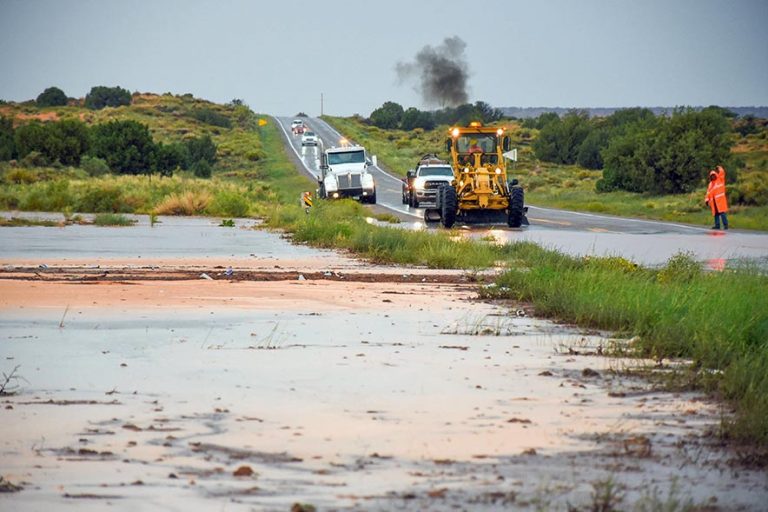 Kaibeto شاهد سیل ناگهانی پس از بارندگی شدید روز پنجشنبه است سیستم نیک