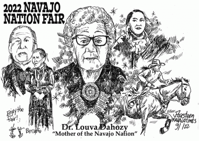 2022 Navajo Nation Fair. Dr. Louva Dahozy, mother of the Navajo Nation.