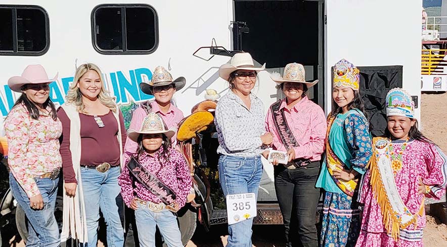 Shiprock cowgirl wins first all-around trailer after 40 years of rodeo