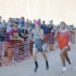 Gallup’s Theodore Roundface wins home meet in tight finish
