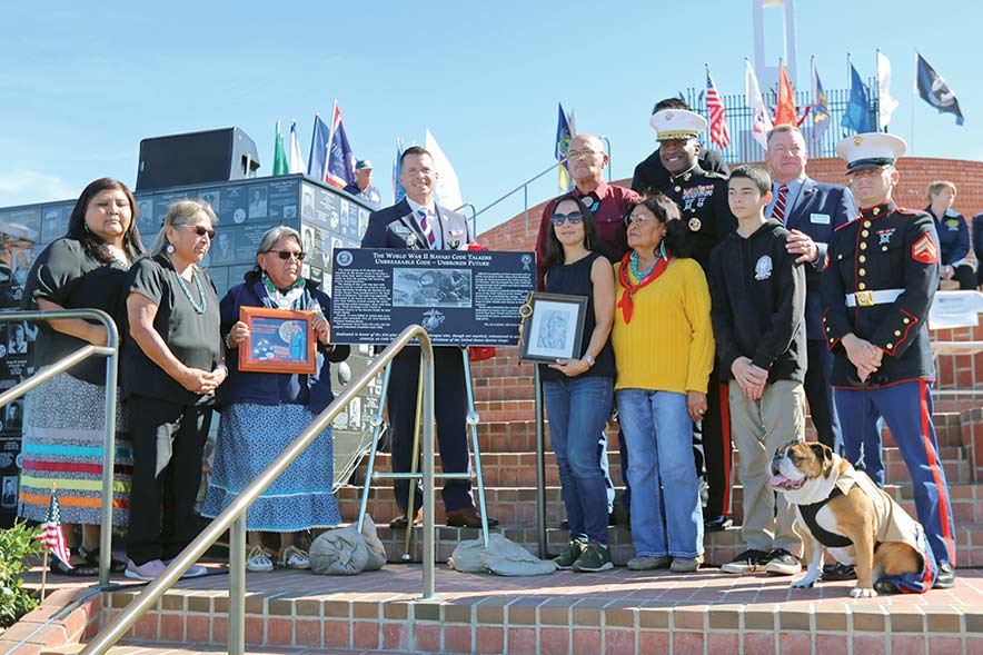 Navajo Code Talker plaque dedicated in San Diego