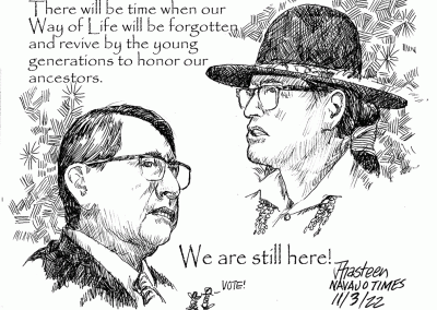 Navajo Nation presidential candidates reflect: There will be time when our Way of Life will be forgotten and revive by the young generations to honor our ancecstors. We are still here! Sidekicks say to vote!