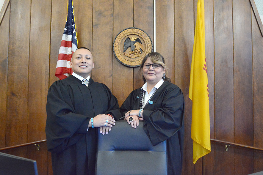 Two Diné magistrate judges take oath of office