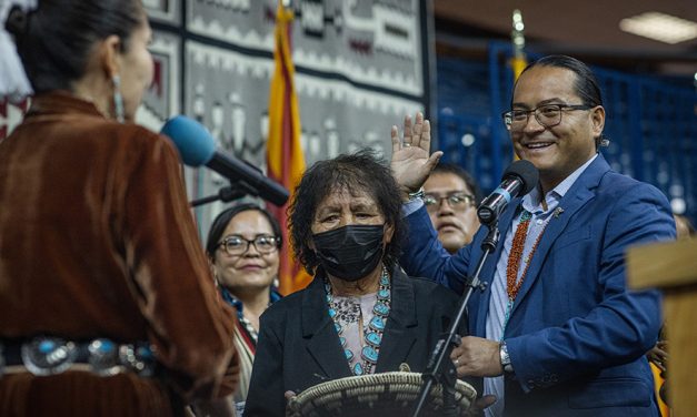 Youngest Navajo president sworn in