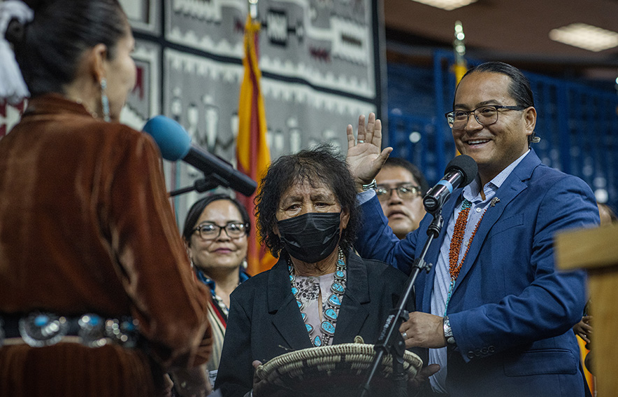 Youngest Navajo president sworn in